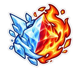 Half-Cold Half-Hot Crystal